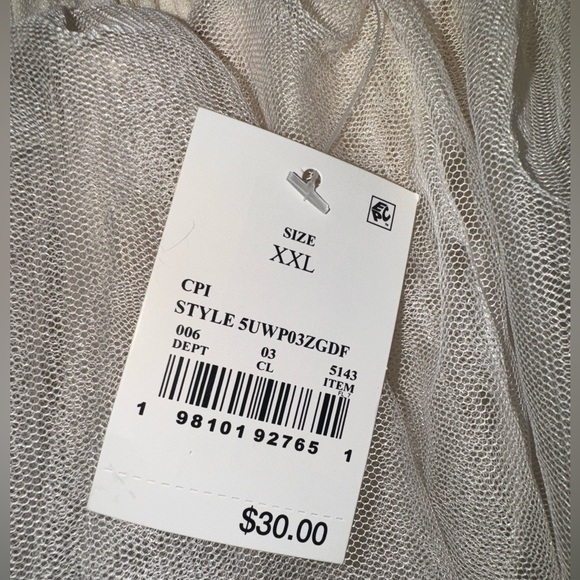 NWT Wicked Ombre Chic Ruffle Layered Cream Skirt - Picture 2 of 6